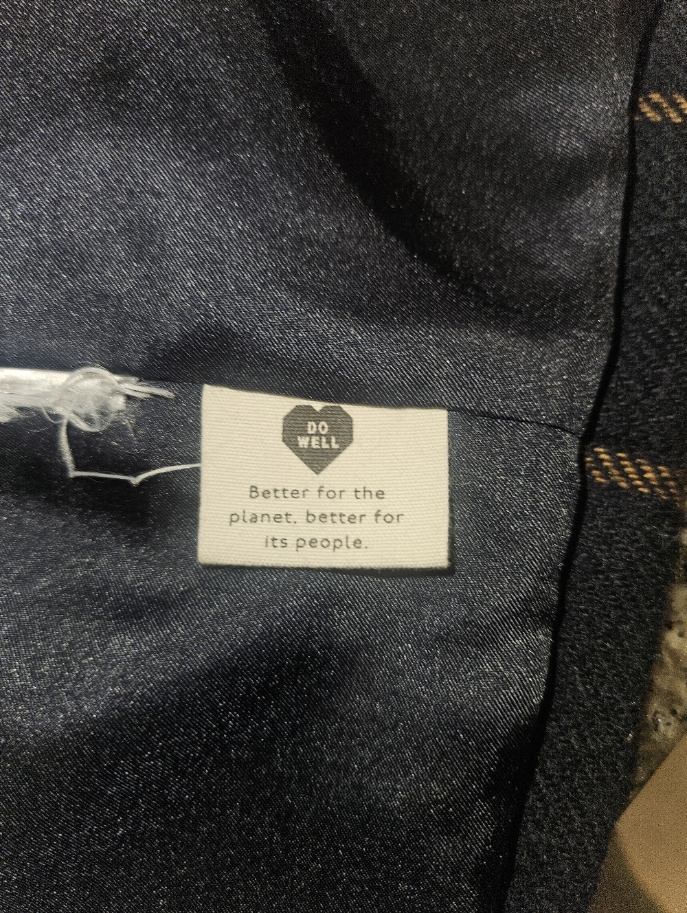 Madewell Larsen Windowpane Blazer Navy Brown Size Small - Picture 5 of 7